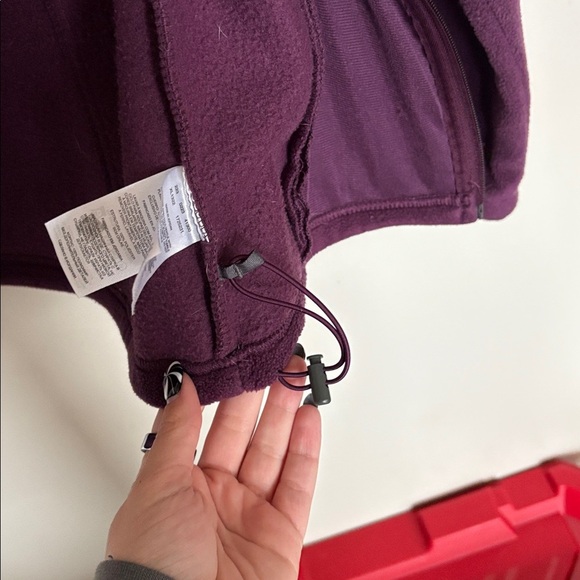 Columbia Fleece Zip Up Jacket Women’s M Purple Full Zip - Picture 8 of 8